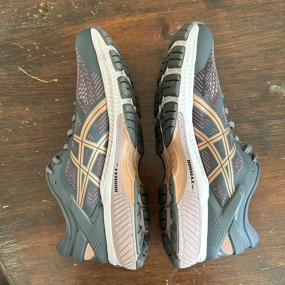 ASICS Gel-Kayano 26 running, women's 10.5 in Metropolis (grey)/Rose Gold - Picture 4 of 8